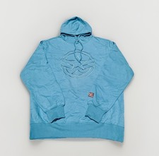 NEW Marvel CAPTAIN AMERICA Men's Blue Embroidered Pullover Hoodie Sweatshirt XL