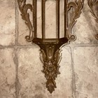 2 Gold Burwood Hanging Lantern Wall Pocket Homco Planter Floral 585-1 19.5”x9.5” — photo 8