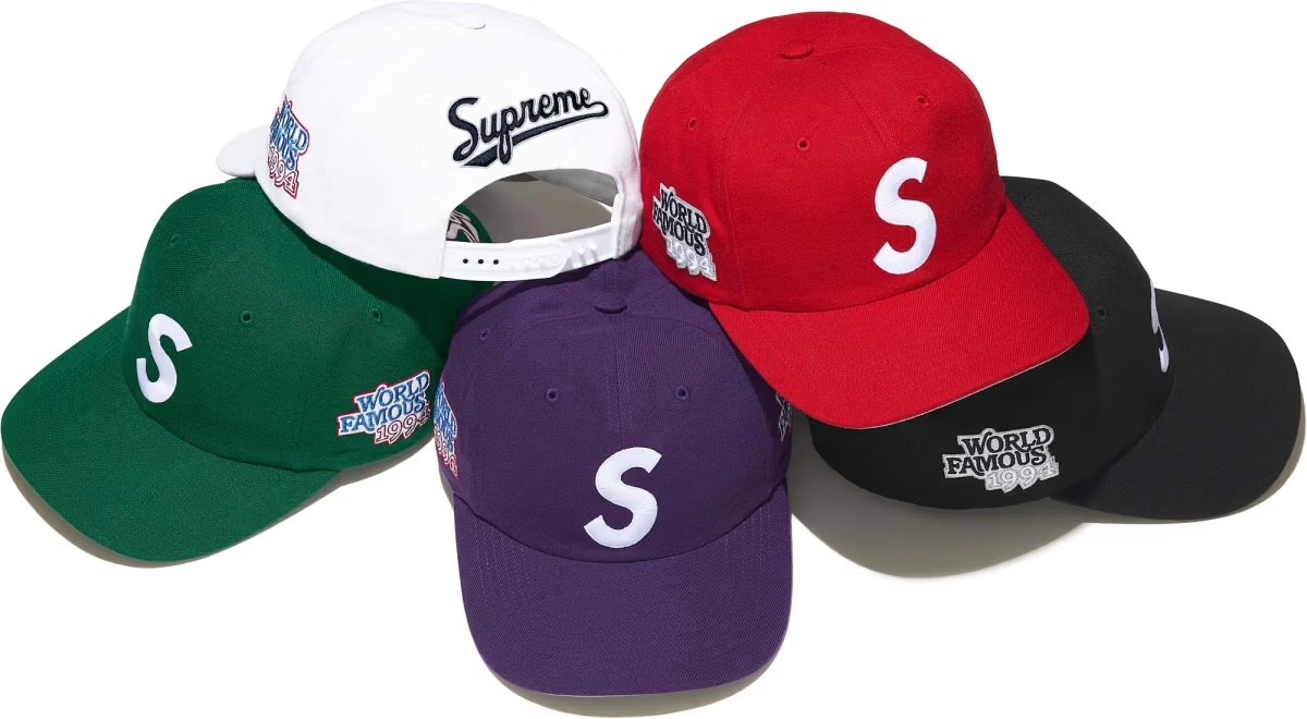 Supreme World Famous S Logo 6-Panel hat RED/ Brand New | eBay