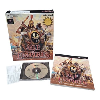 Age Of Empires ( 1997 ) RTS Big Box PC CD Rom 