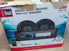 Dual Marine CD Receiver w/ 2-6.5 Speakers Cd/Usb/Mp3/Bluetooth Receiver 200