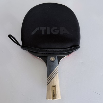 Stiga Carbon+ Bundle Ping Pong Paddle   7-ply Extra Light Carbon Fiber Blade