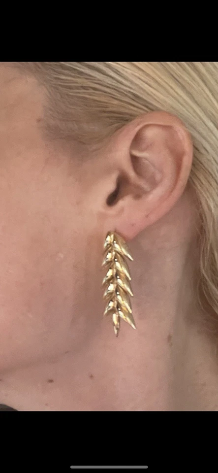 Pendientes cortos de espiguillas Bevza Foto 4 de 4