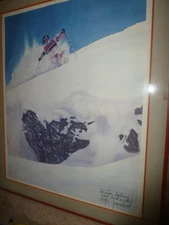 Skier on Mammoth Mountain, CA