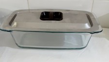Vintage/Retro Hostess Trolley Glass Dishes & Stainless Lids x4 (mbg) 