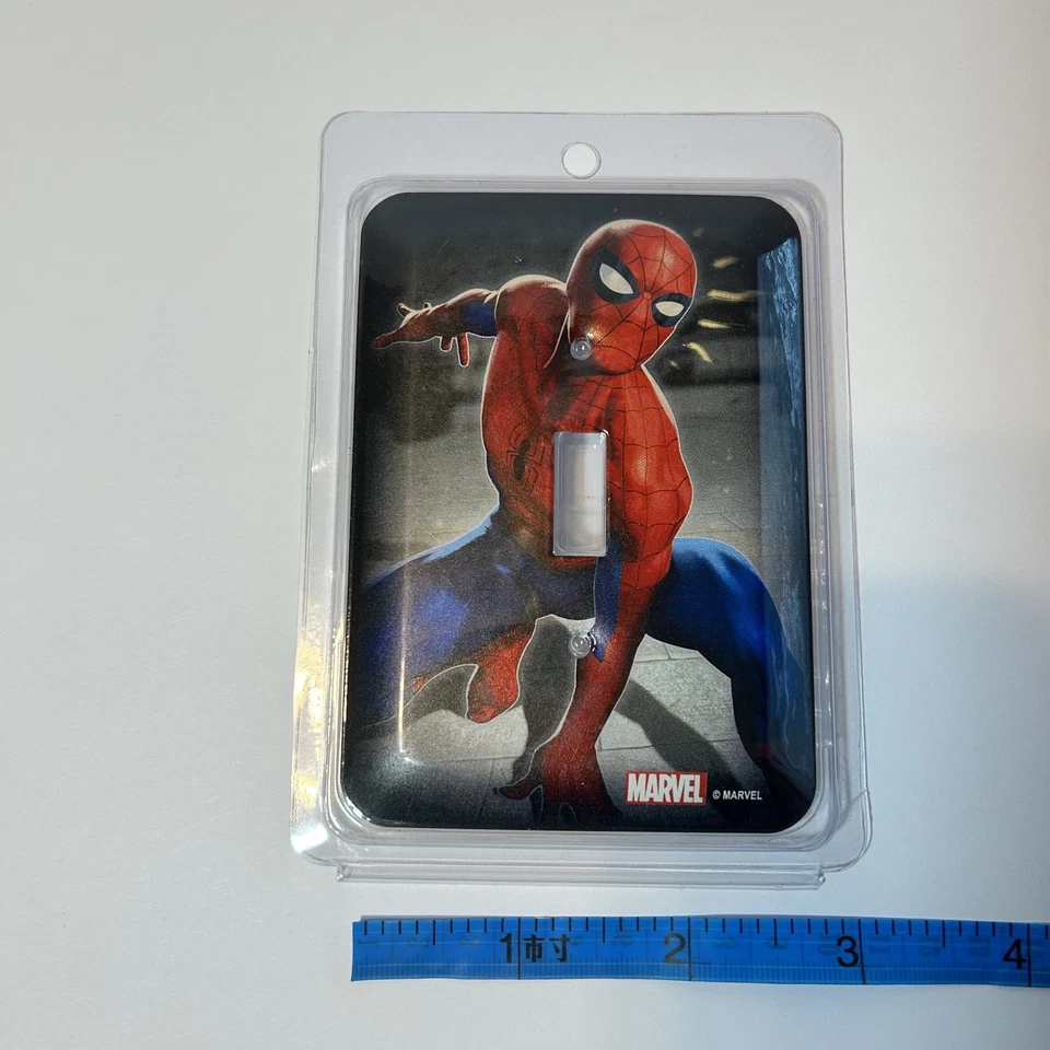 Человек-паук одиночный переключатель пластина домашнего украшения Marvel Comics совершенно новый - Изображение 2 из 4