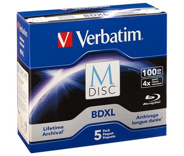 Verbatim M-Disc BD-R XL 100Gb/1-4X 98913 (VE5) Blu-ray-Rohlinge M-Disc-image