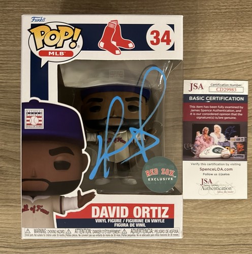 Authentic David Ortiz signed Funko Pop JSA COA handsigniert 34 MLB HOF - Bild 1 von 6