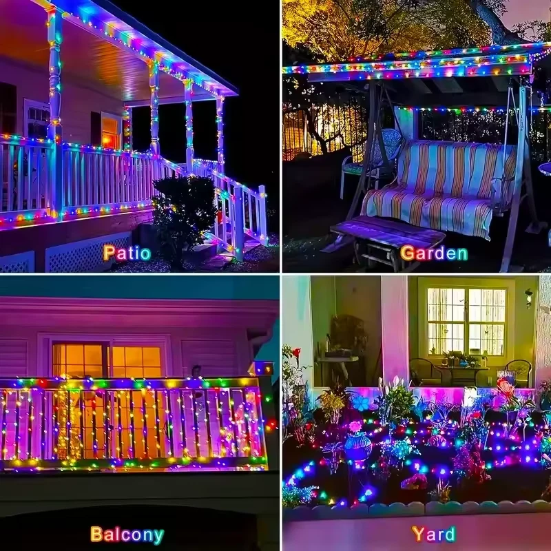 Solar String Lights LED Waterproof Copper Wire Garden Party Decor Outdoor - Image 2 of 4