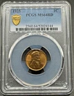 1925 LINCOLN CENT PCGS MS64 RD RED 01XD26