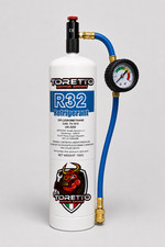 R32 TORETTO Kit Service Climatisation Avec Manomètre Et Raccord 5/16 700g