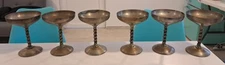 6 Vintage Silver Plated Made in Spain Champagne Cups /Goblets