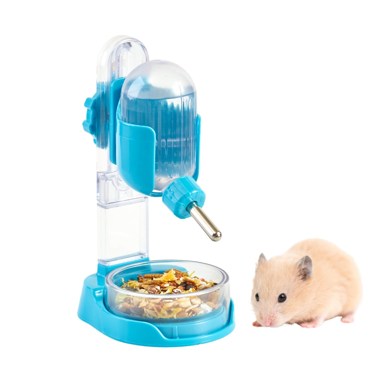 Distributeur d'eau pour hamster avec support, abreuvoir rongeur 100ml et mini biberon