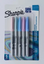 Sharpie Mystic Gems Fine Point Permanent Markers Assorted 5 Ct.  5 Pack