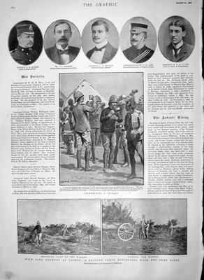 Original alter antiker Druck 1900 Lord Methuen BoshMaguire Mcmaster La Victorian