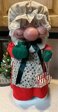 Santa’s Best Santakins Mrs Claus Animated 20” Chubby Cheeks No Box Taiwan