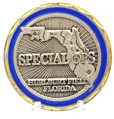 US Air Force Special Ops Hurlburt Field Challenge Coin 1.6  Copper