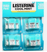 Listerine Cool Mint PocketPaks Fresh Breath Strips, 4 set of 3 24-Strip Pack ...