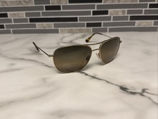 Maui Jim Cliff House MJ-247-16 Gold Titanium W/ Brown Polarized Lens