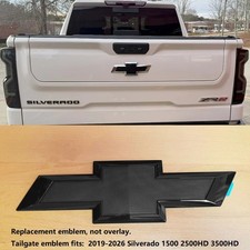 2019 Tailgate Rear Bowtie Emblem For Chevy Silverado 1500 2500hd Gloss Black 2019 Tailgate Rear Bowtie Emblem For Chevy Silverado 1500 2500hd Gloss Black
