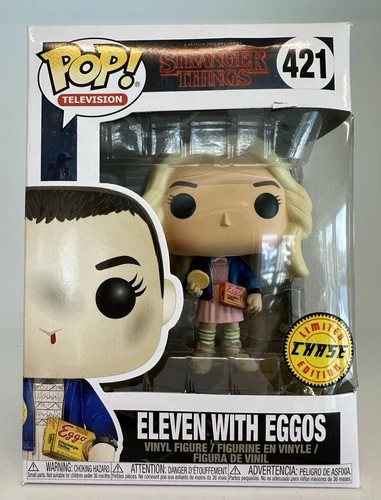 Funko Pop Stranger Things Eleven with Eggos CHASE Vinyl Figure NEW 149-5
