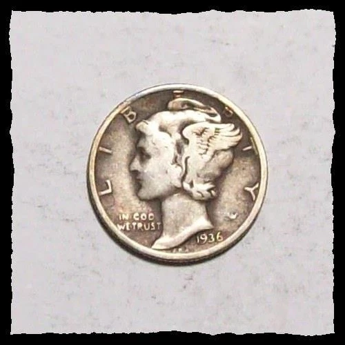 1936-P MERCURY DIME  Original VF   #34C95