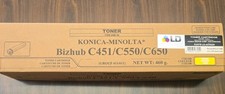 Konica-Minolta Toner Bizhub C451 C550 C650 Yellow New In Box