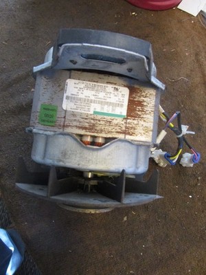 GE W/D Combo GTUP240EM5WW  Washer Motor Part # WH20X10081 WH49X20495