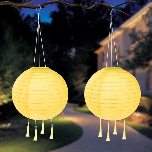 Lanterne Solari Da Esterno, 2 Pezzi Lampada Solare Da Giardino, IP65 Impermeabil - Foto 10 di 12