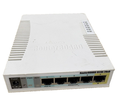 MikroTik RouterBOARD RB951Ui-2HnD SOHO 5-Port Wireless AP Router - Unit Only