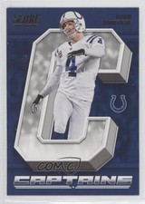 2018 Score Captains Adam Vinatieri #9 1md