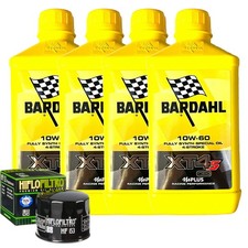 Set Entretien Huile Bardahl XT4S 10W60 pour Ducati 650 Indiana Custom 1986>1988
