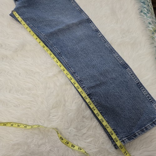 WRANGLER Jeans Mens 35x32 Blue 47MWZ Advanced Comfort Regular Fit Stretch Denim - Picture 13 of 13