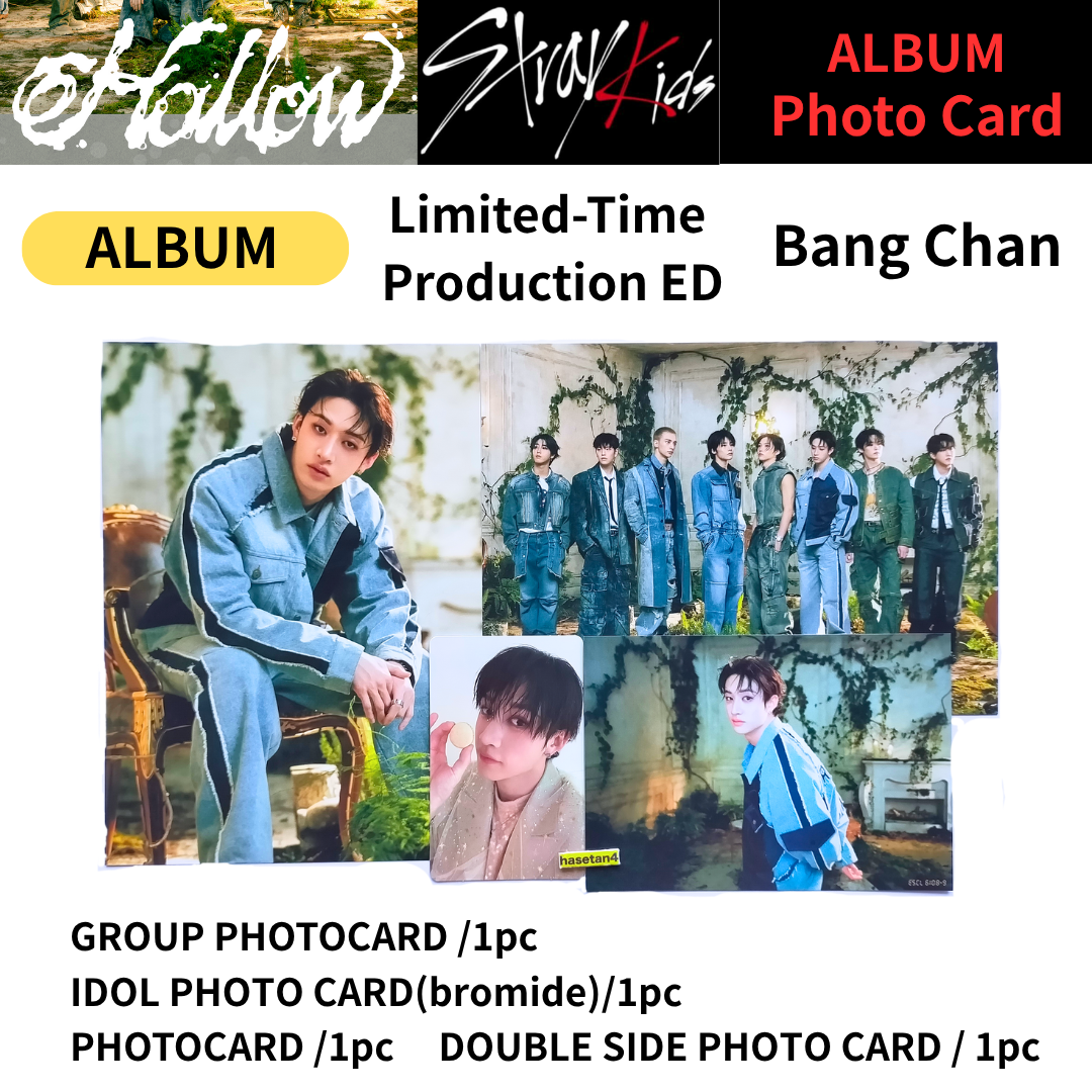 STRAY KIDS JAPAN 3rd MINI ALBUM Hollow OFFICIAL PHOTOCARD POB UNIT
