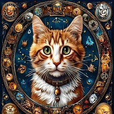 Diamond Art Kits for Adults, Cat Full Drill Diamond Painting for Beginners, 5D G