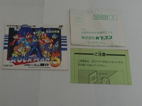 ROCKMAN 5 Megaman Nintendo Famicom FC Japan Import Free shipping FedEx DHL