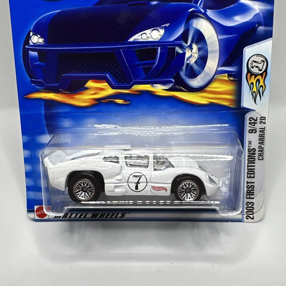 Hot Wheels 2003 First Editions #9/42 White CHAPARRAL 2D NEW + FAST SHIPPING - Image 2 of 4