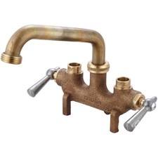 CENTRAL BRASS 538723 LAUNDRY TRAY FAUCET CERAMIC DISC 2 LEVER HANDLE
