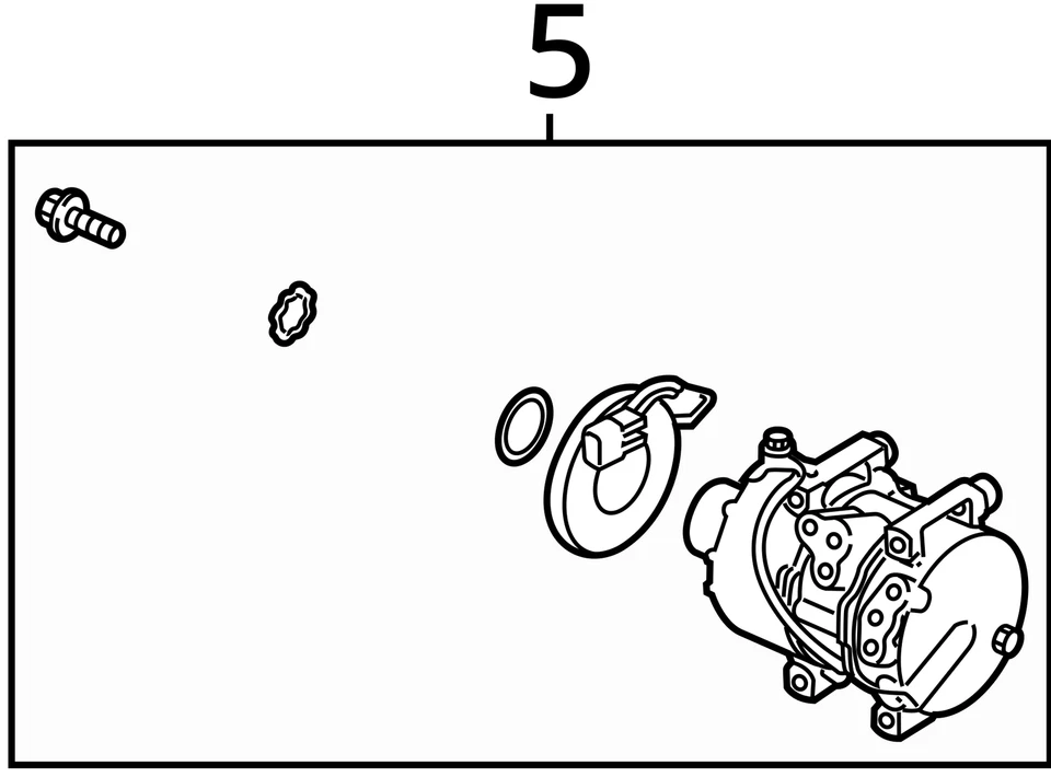 Used A/C Compressor fits: 2012 Hyundai Sonata 2.4L VIN C 8th digit Grade A Foto 4 de 4