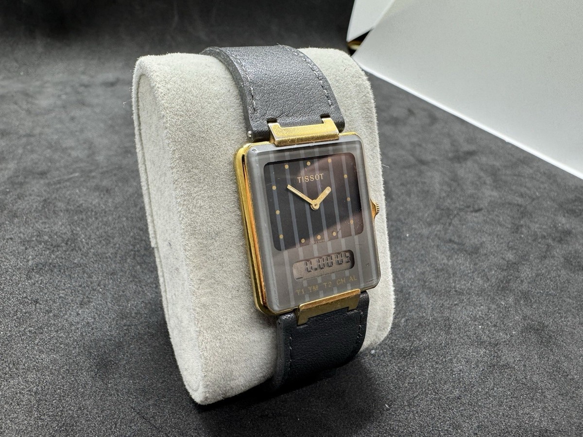 Vintage Tissot Two Timer Analog Digital Quartz Watch | eBay