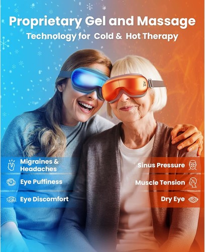 Bob and Brad Eye Massager with Heat&Cooling EyeOasis 3 Eye Mask Relax Eye Strain - Picture 4 of 9