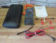 Cen-Tech DT-260D Clamp Meter Never Used with Case Electrical Multimeter Tester