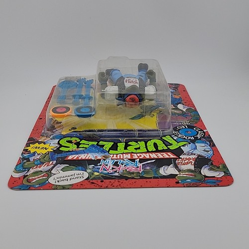 Classic Rocker Leo - Vintage 1991 TMNT Teenage Mutant Ninja Turtles MOC W/ Case - Picture 6 of 13