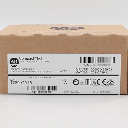 Allen-Bradley 1769-OA16 CompactLogix 16 Pt 240VAC D/O-Modul AB 1769OA16 - Bild 1 von 3