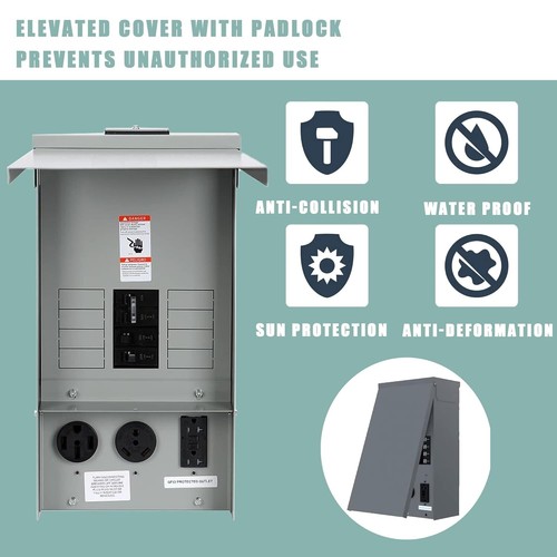 Temporary Power with 20, 30, and 50-Amp Receptacle Installed,RV Electrical wi... - Bild 6 von 7
