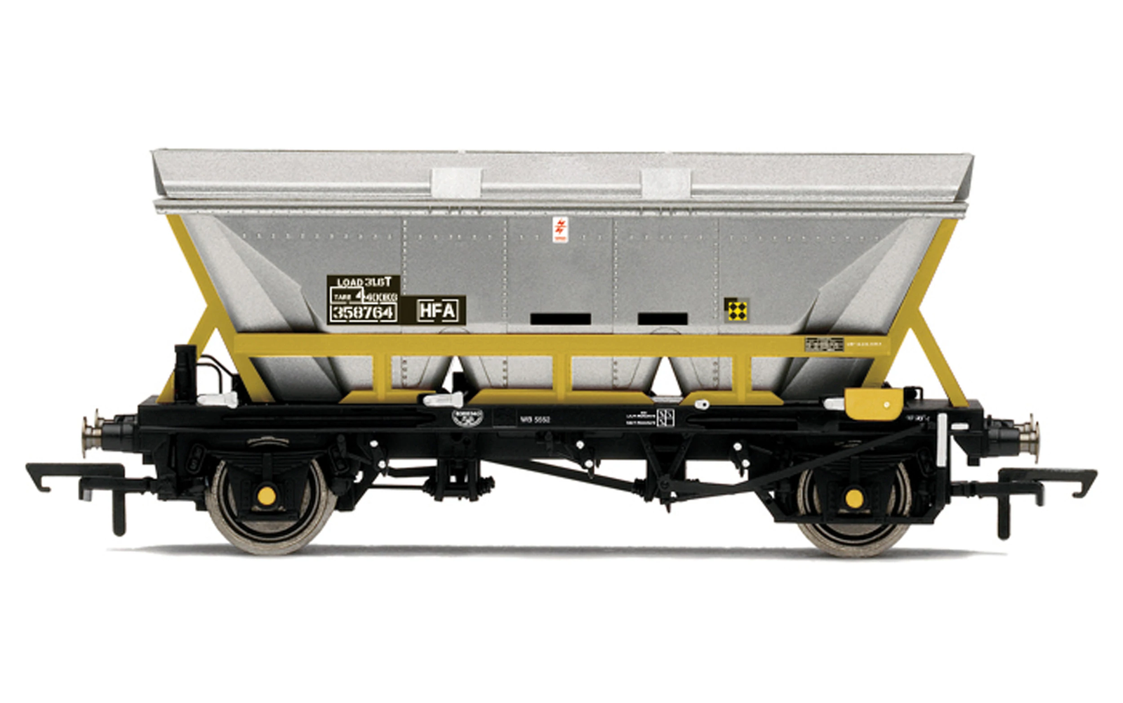 Hornby R60066 OO Gauge HFA Hopper, BR Coal Sector - Era 8