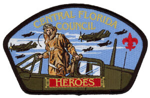 Central-Florida-Council-Heroes-Military-Air-Force-CSP-Uniform-Patch-Badge-BSA