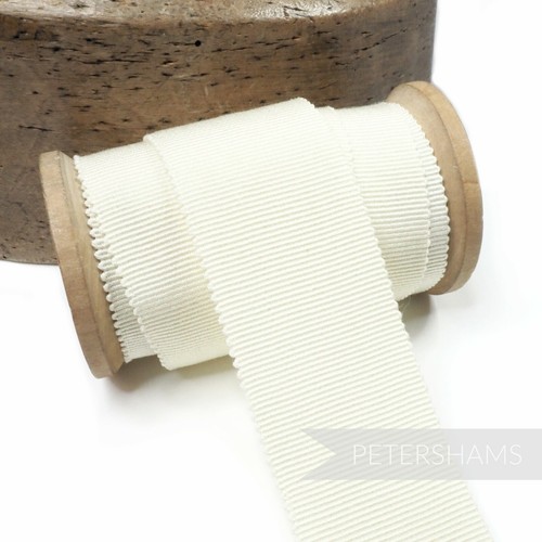 35mm 100% Cotton Millinery Petersham Ribbon for Millinery and Hat Making - 1m - Picture 14 of 72