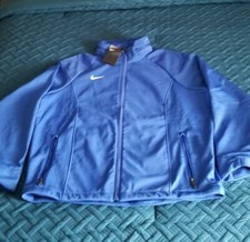 NWT Nike Sphere Woven Mid Weight Hooded Water Repel Blue Jacket Large CI4490-494