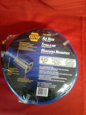 Napa 50 Feet Air Hose 50X3//8 With 1//4 NPT Fittings New in Package